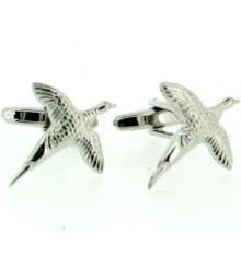 Solid Flying Pheasant Country Cufflink Design