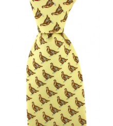 RED GROUSE COUNTRY SILK TIE