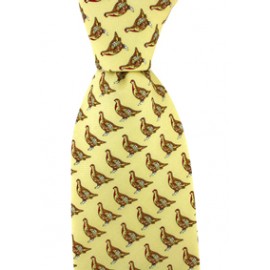 RED GROUSE COUNTRY SILK TIE