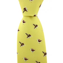 Yellow Country Silk Tie