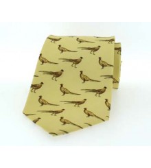 Yellow Pheasant Country Silk Tie