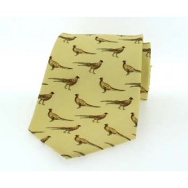 Yellow Pheasant Country Silk Tie